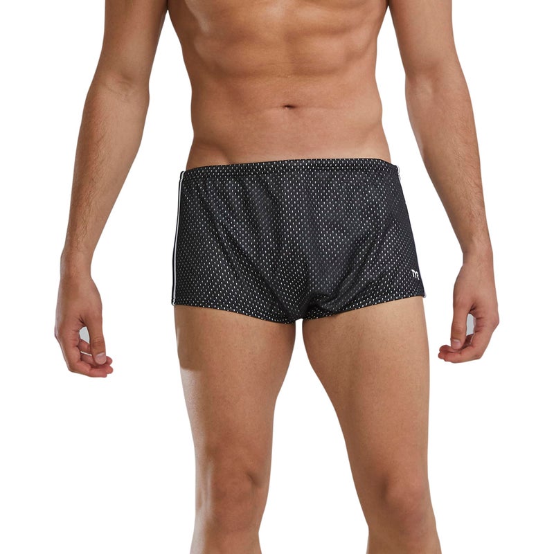 TYR Men's Poly Mesh Trainer Swim Suit (Black, 34) - Image 1